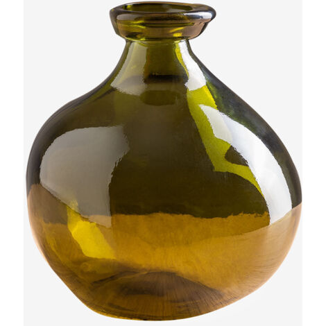 SKLUM Vase aus recyceltem Glas 18 cm Jound                   Grün Laubgrün                