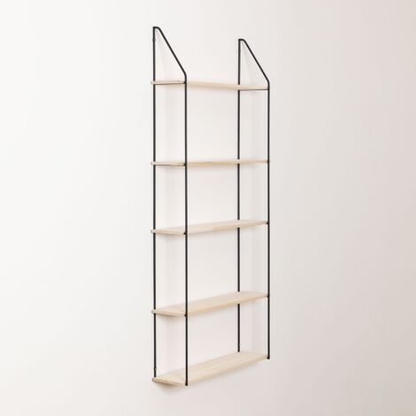 SKLUM Wandregal aus Holz und Stahl Arison 5 Fachböden Regal (1/5)