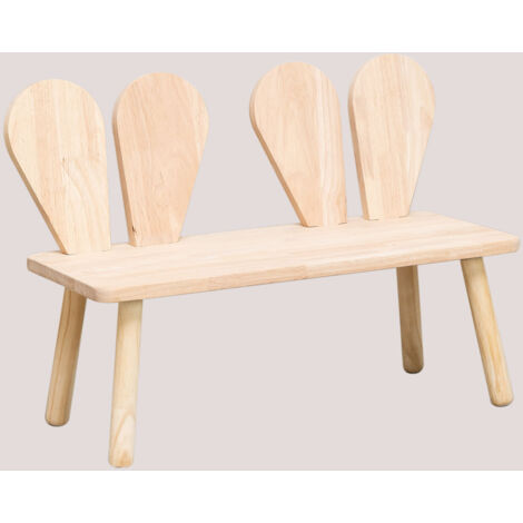 SKLUM Buny Kids Kiefernholz-Bank Braun Natur