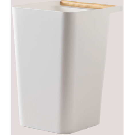 SKLUM Papierkorb aus Polypropylen Doria Weiss                                  