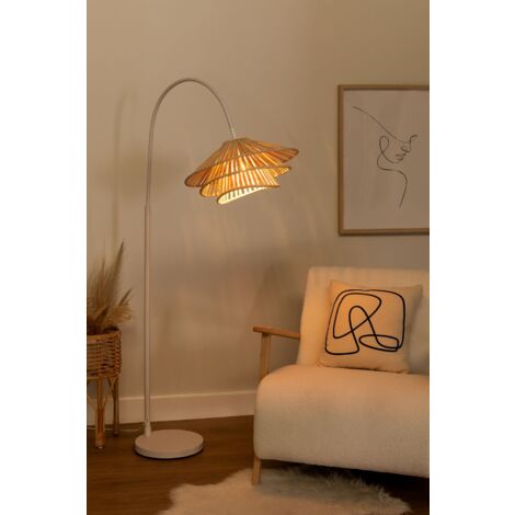 SKLUM Stehlampe aus Bambus Taroucas Bambus Weiss Natur