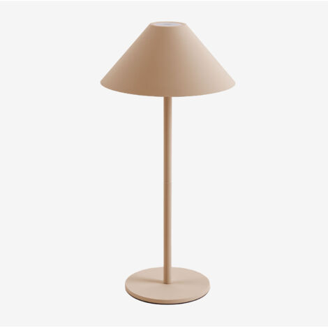 SKLUM Kabellose LED-Tischleuchte Nebida Beige Leinen                                  