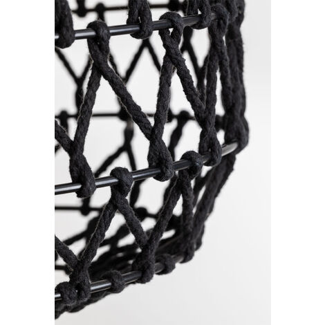 SKLUM Sarka Deckenleuchte Schwarz – Ø45 Cm, Eisen & Glas, Moderne Pendelleuchte Für Wohnzimmer, Küche, Flur