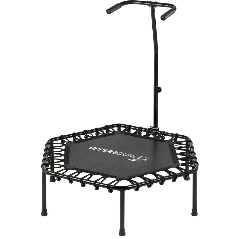 Mini Trampolín Cama Elástica Hexagonal 101 cm para Fitness en Casa, Entrenamiento, Cardio, Ejercicio, Gymnasio | Sin Cubierta