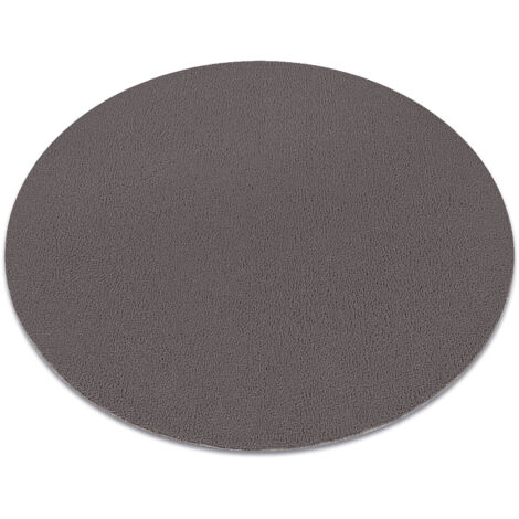 Alfombra de lavado moderna LINDO circulo gris, antideslizante, peluda grey circulo 100 cm (1/5)