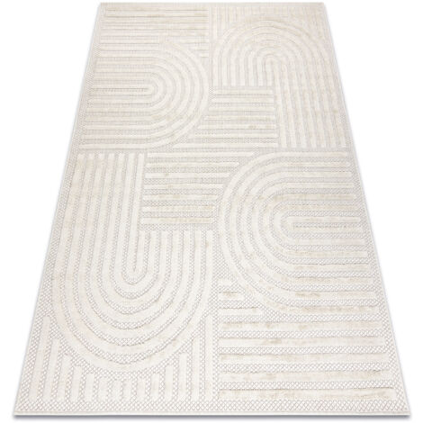 Alfombra SANTO sisal 0989 geométrica blanco white 160x220 cm (1/5)