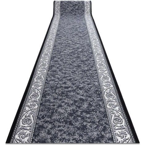 Alfombra de pasillo con refuerzo de goma ROMANTIC Ornamento, antideslizante gris 67cm grey 67x250 cm (1/5)