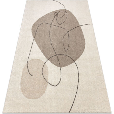 Alfombra FUSION 8299 crema / beige - Geométrica, moderna, abstracta beige 140x190 cm (1/5)