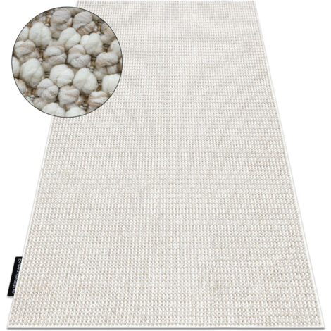 Alfombra CASABLANCA LOOP blanco / beige lazo, suave beige 400x400 cm (1/5)