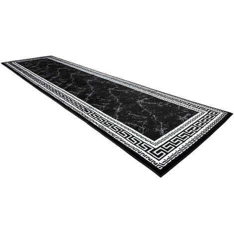 Alfombra, alfombra de pasillo GLOSS moderno 2813 27 elegante, marco, 80x300  cm