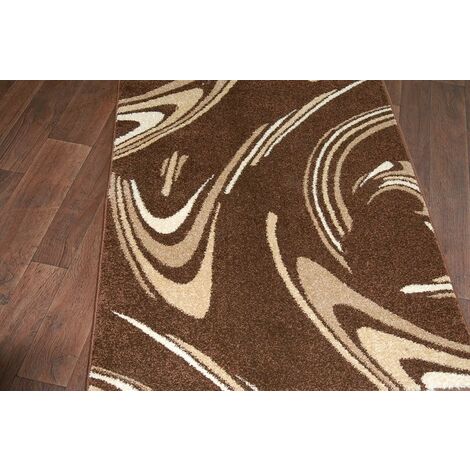 Alfombra de pasillo SUPERSTAR 888 marrón - Alfombras de pasillo modernas