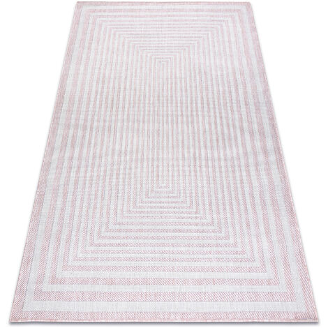 Alfombra sisal SION alfombra de pasillo, Marco 21782 Tejido plano ecru  70x300 cm
