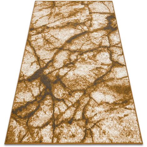 Alfombra De Pasillo Moderna Mármol Morad – Beige Y Dorado – 60cm Ancho X Largo A Elegir – Fácil Limpieza
