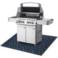 VECTRA 800 estera protectora para parrilla para terraza, exterior - azul blue 100x120 cm