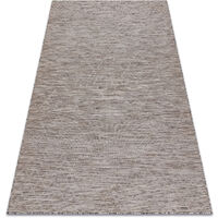 Alfombra de pasillo plano SISAL PATIO diseño Espaldera marroquí 3069 gris /  beige - Sisal