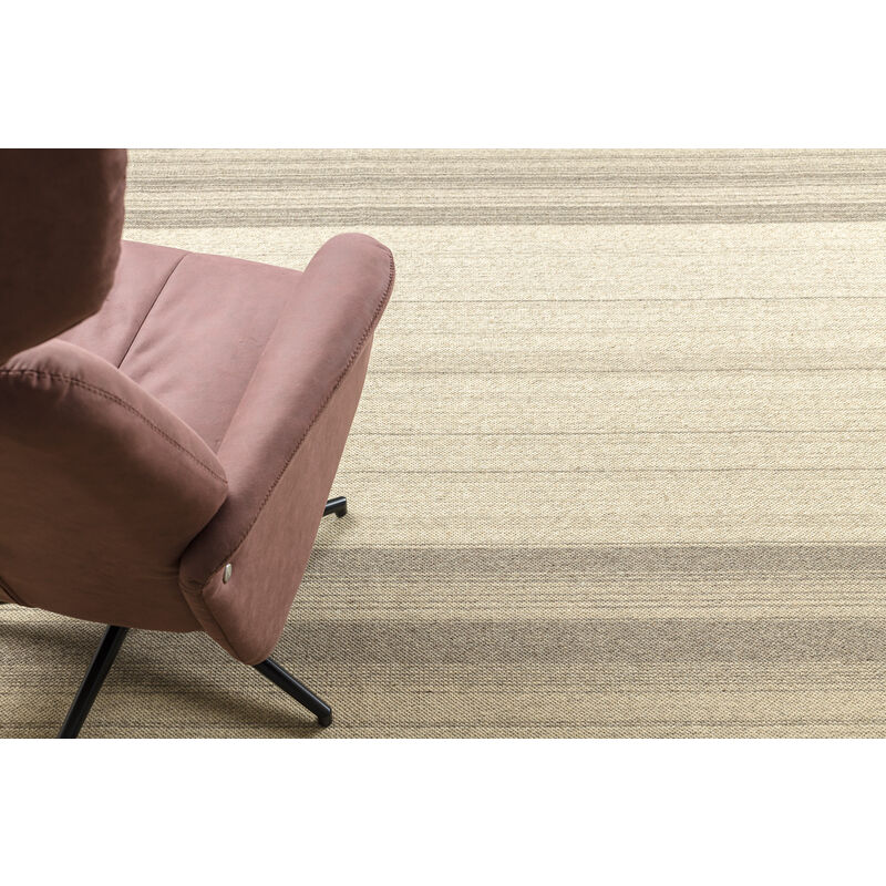 Tappeto in lana VILLA 7796/72800 Strisce SIZAL, tessitura piatta beige  beige 120x170 cm