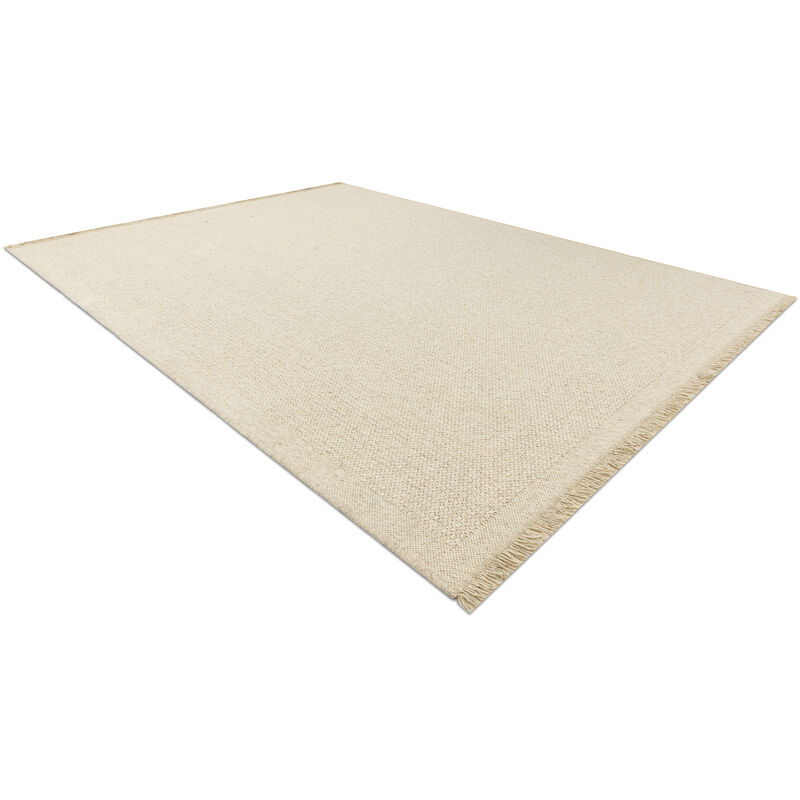 Tappeto in lana VILLA 8986/69400 Un colore SIZAL, tessitura piatta beige  beige 80x150 cm