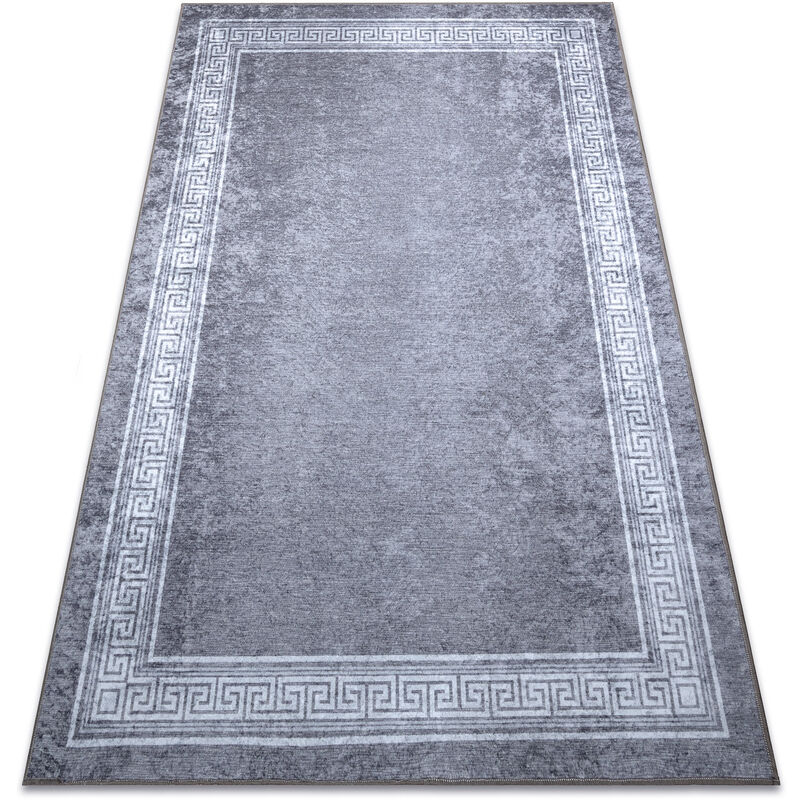 Tappeto lavabile MIRO 51317.807 Telaio, greco antiscivolo - grigio gray  80x150 cm