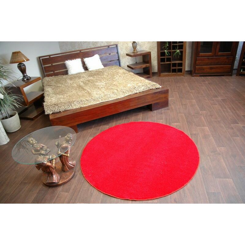 TAPPETO cerchio ETON rosso red rotondo 200 cm