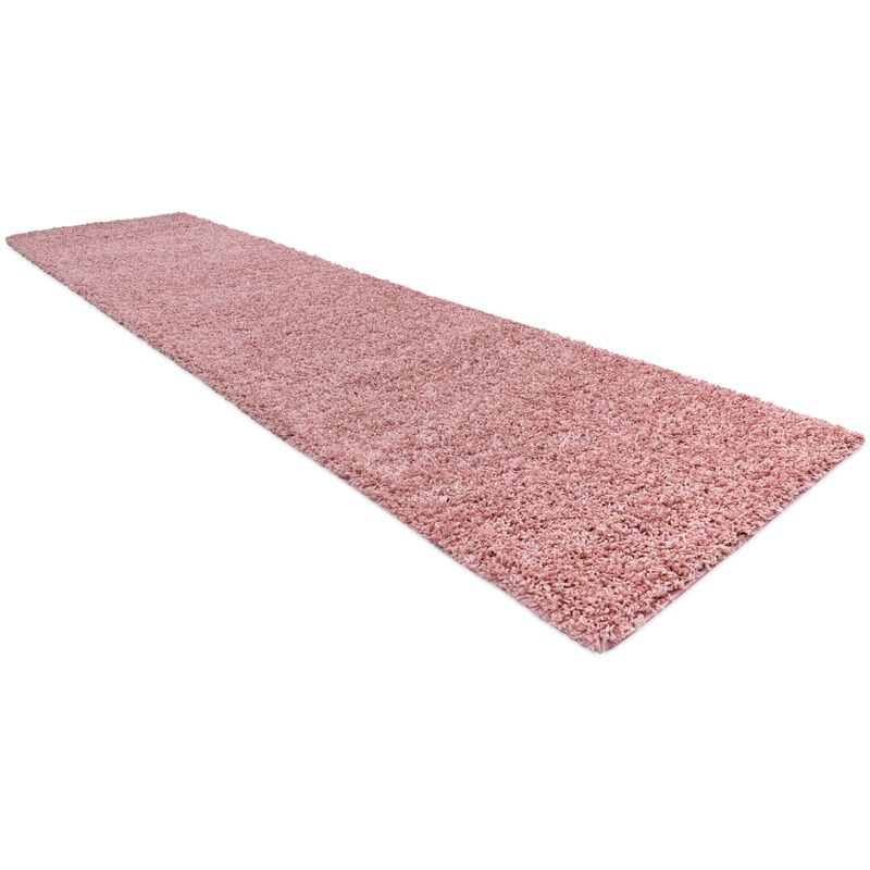 Tappeto, tappeti passatoie SOFFI shaggy 5cm rosa - per il soggiorno, la  cucina, il corridoio pink 60x200 cm