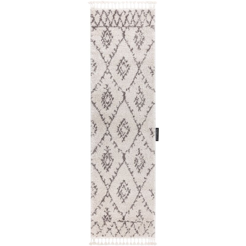 Tappeti, tappeti passatoie BERBER FEZ crema - per il soggiorno, la cucina, il  corridoio beige 60x200 cm