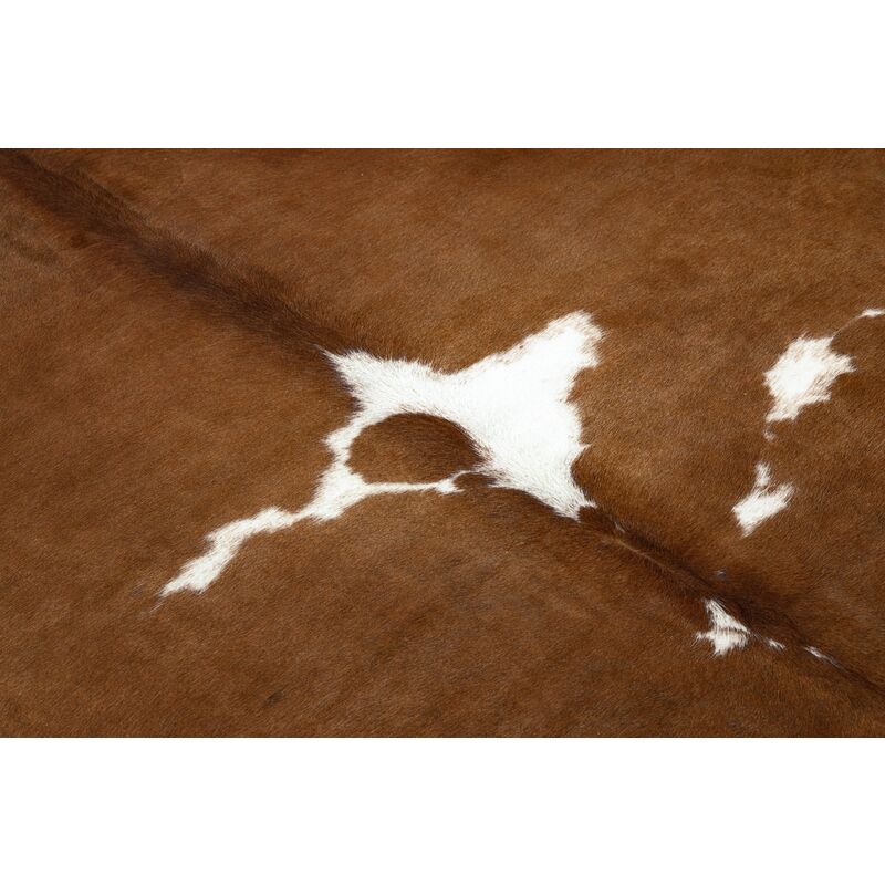 Tappeto Imitazione pelle di bovino, Mucca G5070-2 pelle maro bianca brown  100x150 cm