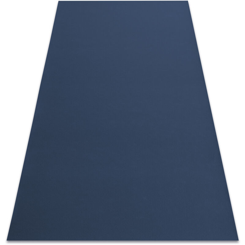 Tappeto SPESSA GOMMATA RUMBA 1390 colore unico blu scuro blue 80x200 cm