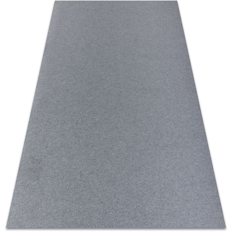 Tappeto SPESSA GOMMATA RUMBA 1809 colore unico grigio melange gray 80x200 cm