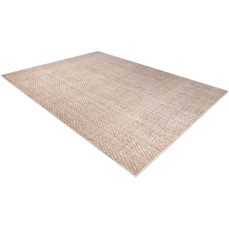 Tappeto lavabile ANDRE 1017 Treccia antiscivolo - beige 80x150 cm