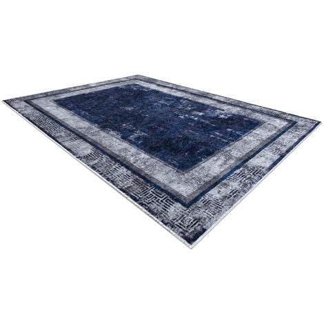 Tappeto lavabile MIRO 51676.813 Greco vintage telaio antiscivolo - blu  scuro blue 160x220 cm