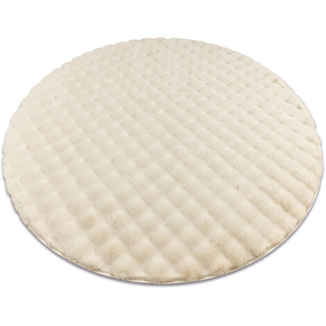 Tappeto BUNNY Rosa 8, Peluche IMITAZIONE PELLICCIA DI CONIGLIO Pink - Foto 4