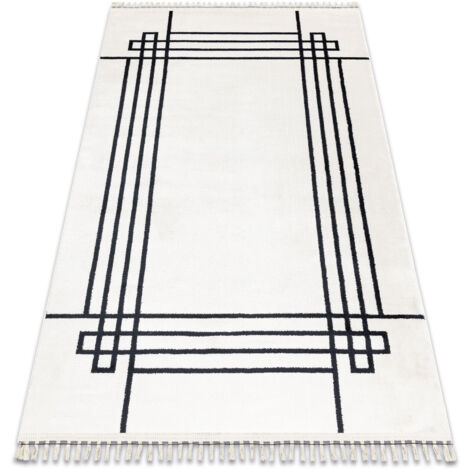 Tappeto AMOUR 53096C crema - Cornice, linee moderno, elegante beige 78x300 cm (1/5)