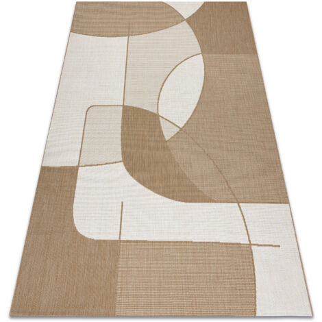 FLAT 48982265 Tappeto in sisal Geometrico - colore paglia beige naturale, corda beige 200x290 cm