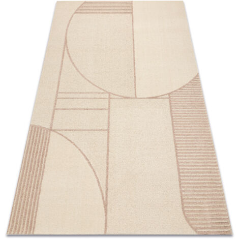 FLUX 461.14.AE200 tappeto in lana OSTA - Geometrico, strutturale, loft beige / rosa beige 200x300 cm (1/5)