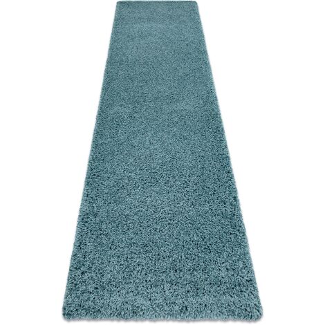 Tappeti, tappeti passatoie SOFFI shaggy 5cm blu - per il soggiorno, la  cucina, il corridoio blue 70x250 cm