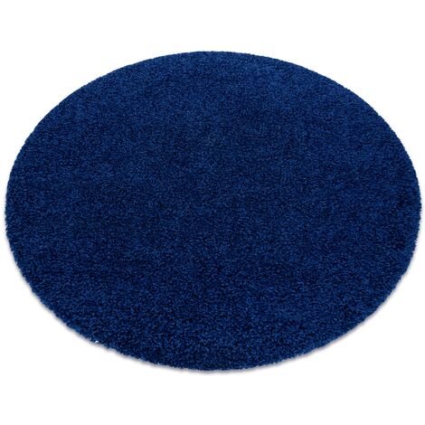 Tappeti, tappeti passatoie SOFFI shaggy 5cm blu scuro - per il soggiorno,  la cucina, il corridoio blue 60x300 cm