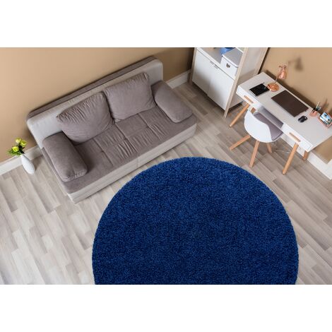 Tappeti, tappeti passatoie SOFFI shaggy 5cm blu scuro - per il soggiorno,  la cucina, il corridoio blue 60x300 cm