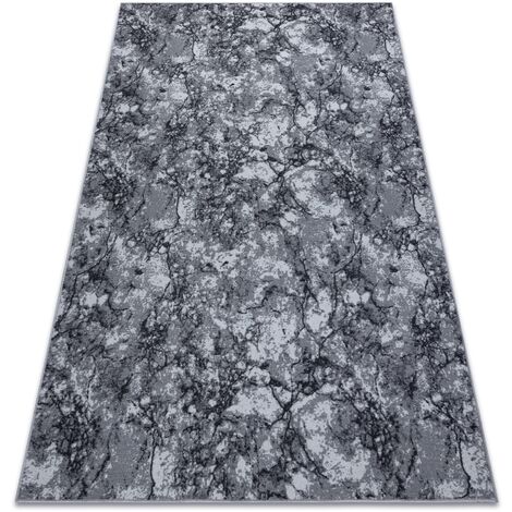 TAPPETO - MOQUETTE antiscivolo MARBLE Marmo pietra grigio gray 150x200 cm