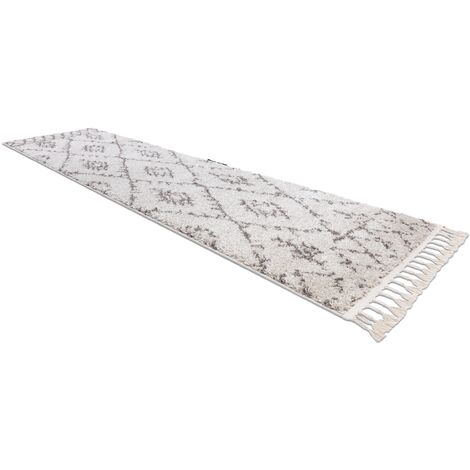 Tappeti, tappeti passatoie BERBER FEZ crema - per il soggiorno, la cucina, il  corridoio beige 60x200 cm