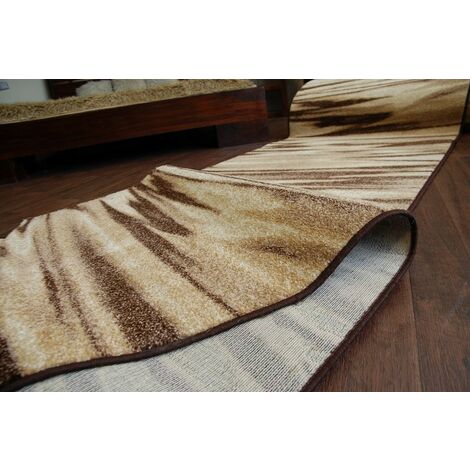 Passatoia CARAMELLO FRIESE - ARABICA marrone 100 cm brown 100x1050 cm