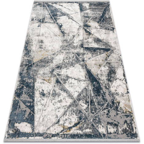 Safavieh Tappeto Runner Astoria 60x200 Cm - Avorio E Blu, Motivo Geometrico Bohémien - Antimacchia E Facile Da Pulire, Per Corridoio O Ingresso