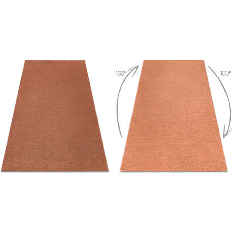 Tappeto SOFTY un colore terracotta orange 280x370 cm