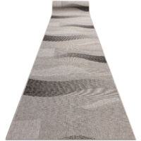 PASSATOIA SIZAL FLOORLUX disegno 20212 argento / nero 120 cm beige 120x950 cm