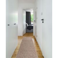 Tappeti, tappeti passatoie SOFFI shaggy 5cm beige - per il soggiorno, la cucina, il corridoio Toni beige 70x300 cm