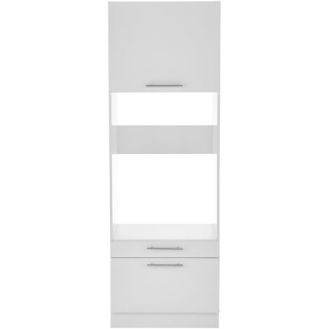 Waschmaschinenschrank Trockner Schrank stabile Bauart 135 cm Weiß Clara Respekta (1/4)
