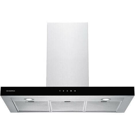CIARRA CBCB9102 - 90cm Afzuigkap Zwart - Inclusief Set Koolstoffilters 650m3 Dc Motor Energieklasse A