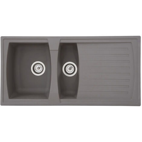 Einbauspüle Granit „Denver“ 100x50 Cm – Grau Produktbild-Vorschau 4