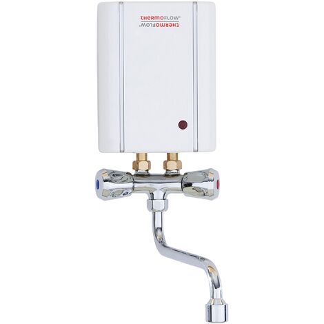 Klein Durchlauferhitzer elektronisch 3,5 kW + Niederdruck Armatur Thermoflow