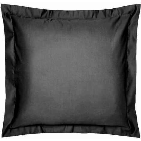 2 Taie D'oreillers 65 x 65 cm - Noir