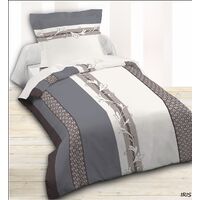 Housse de couette 1 place 140 x 200 cm coton 42 Fils - Iris